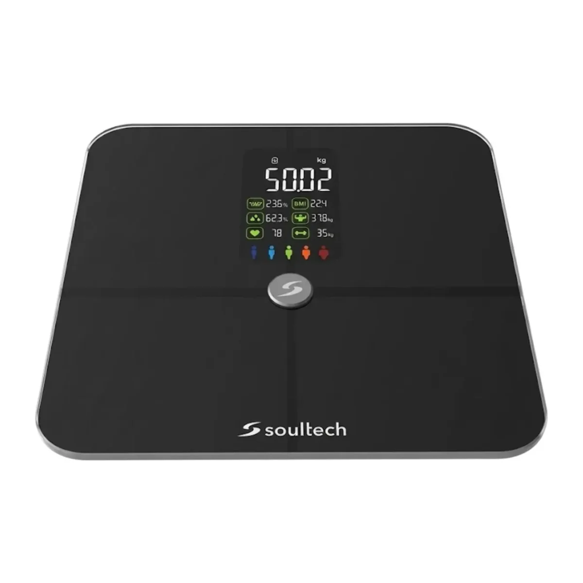 AT001S WELLDONE BLUETOOTH AKILLI TARTI SİYAH VÜCUT YAĞ ÖLÇER ÖZELLİKLİ