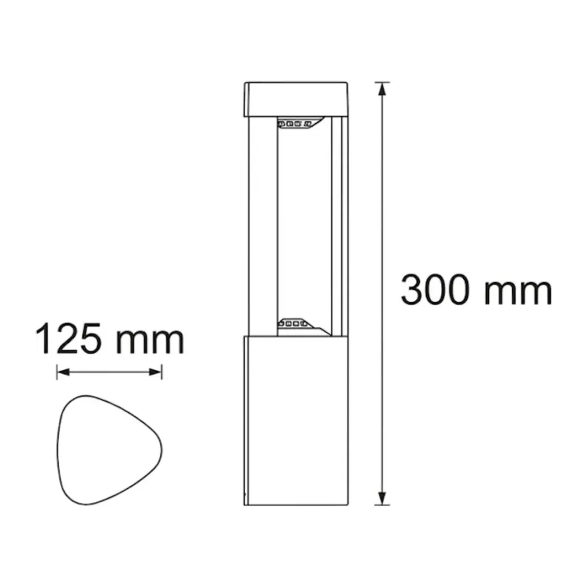 6W DALLAS 300MM 3000K LED BAHÇE ARMATÜRÜ IP65 - Görsel 2