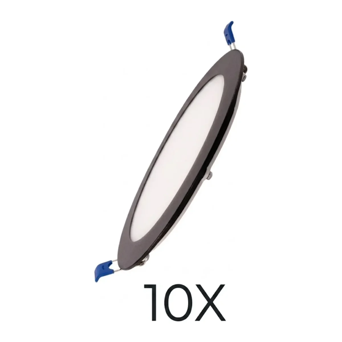 6W LED PANEL SİYAH KASA 6500K 10 ADET