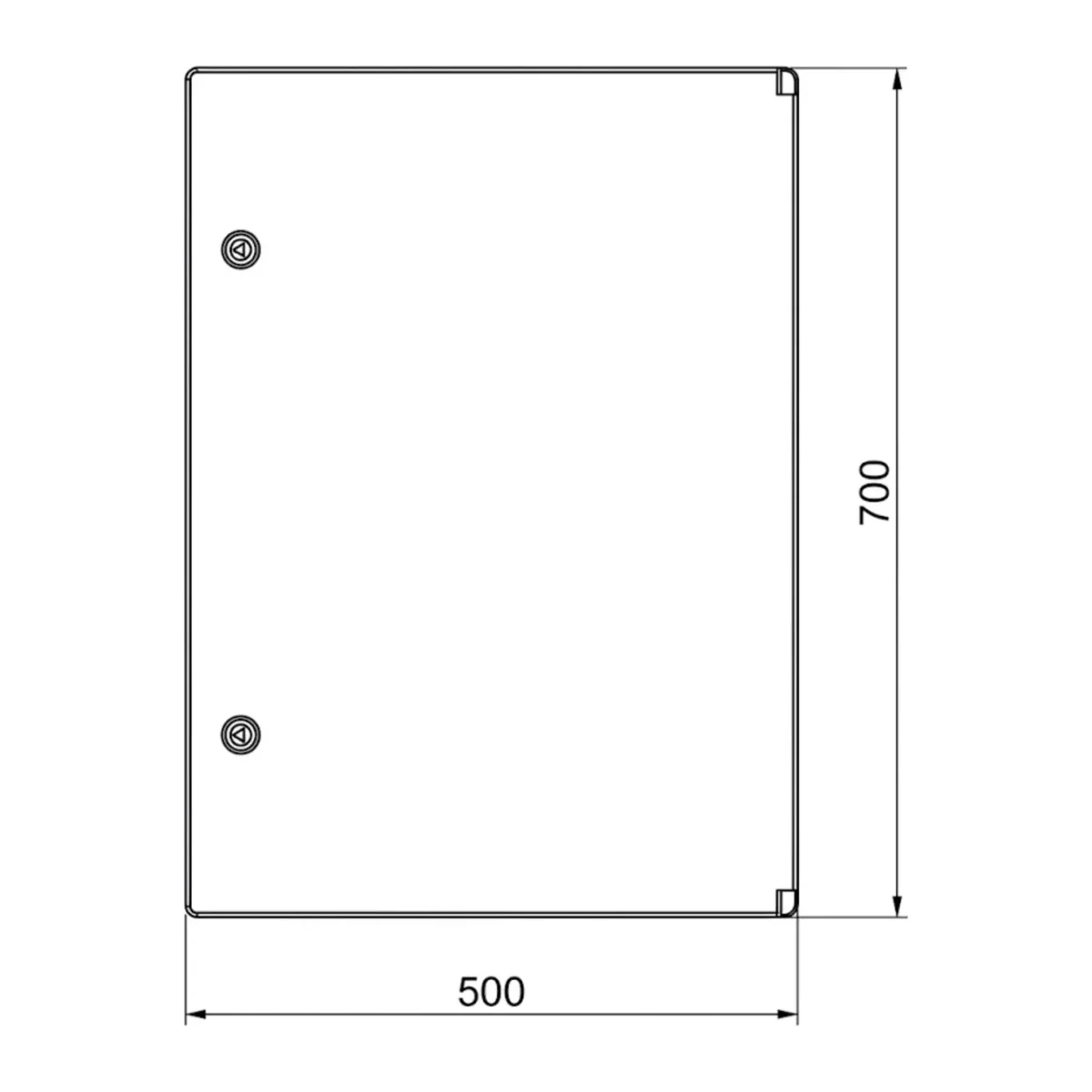 ÇETİNKAYA ÇP 5006 Y 50x70x24,5 ABS Pano Opak - Görsel 2