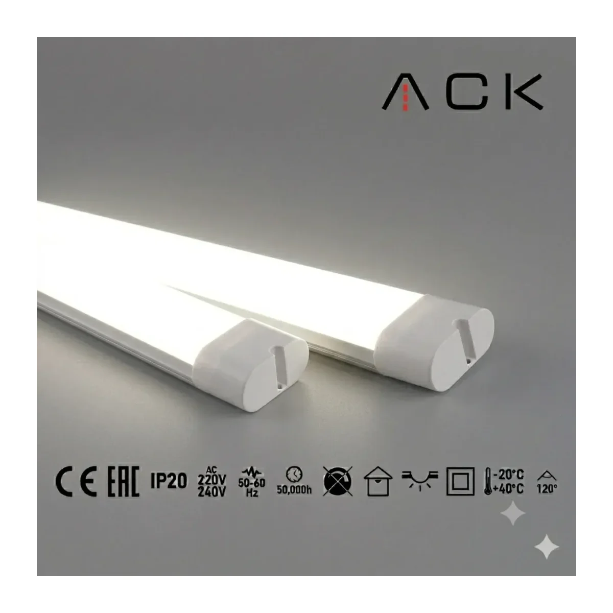 Satürn LED Bant Armatür 120cm 54W Sıcak Beyaz IP20 AN29-01213