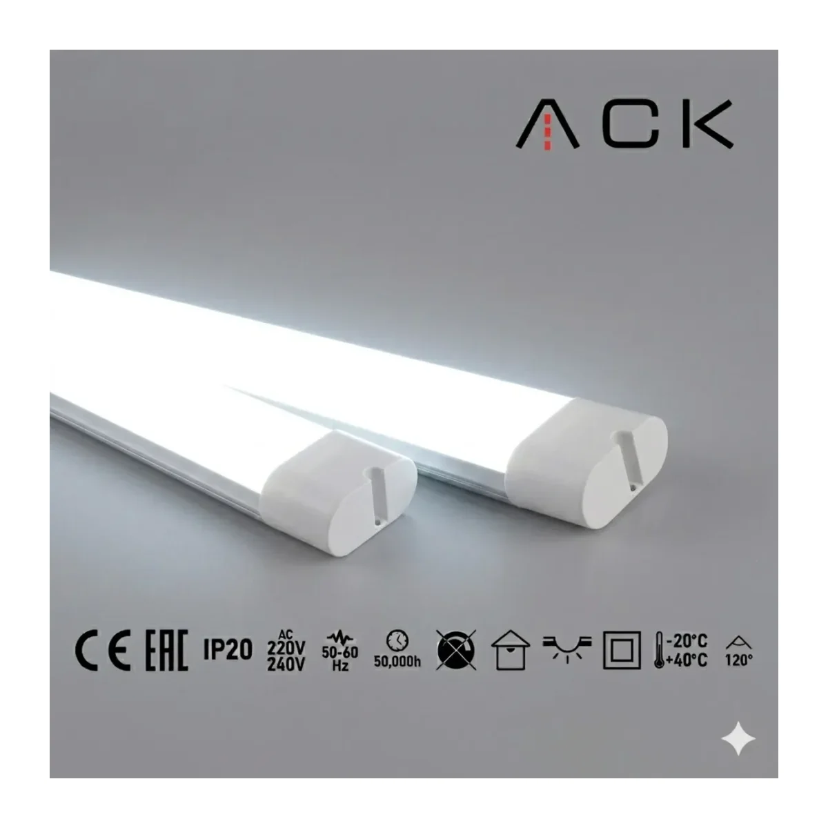 Uranüs LED Bant Armatür 120cm 36W 6500K Beyaz Işık IP20 AN28-01233 - Görsel 2