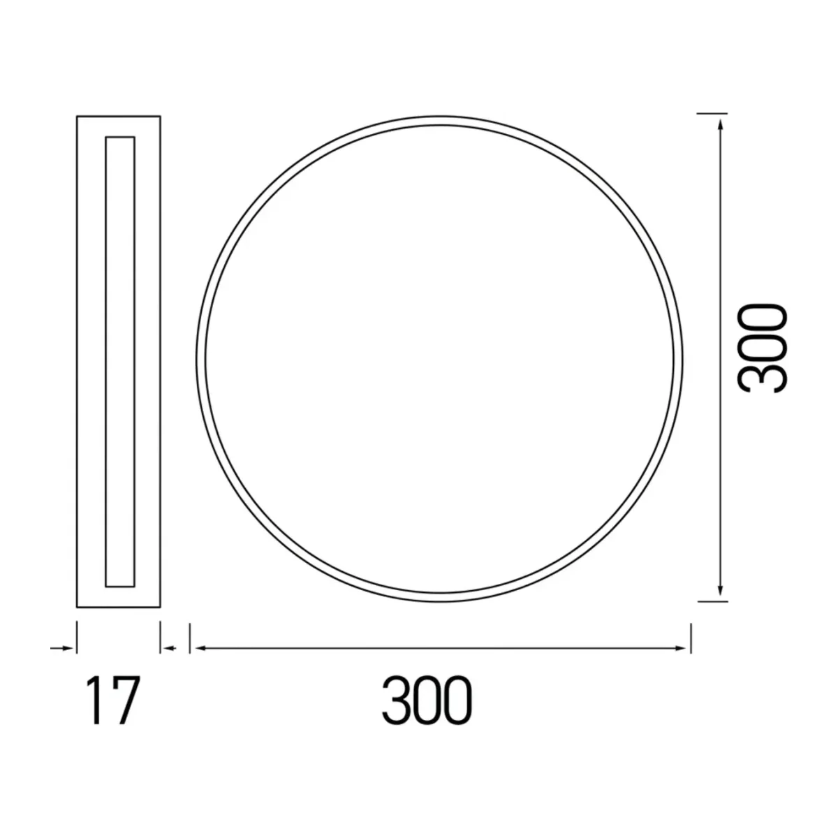 24W CCT Üç Renk Ayarlanabilir Yuvarlak Sıva Üstü / Sıva Altı LED Panel - Beyaz Kasa (3850 Lümen) AP03-02490 - Görsel 3
