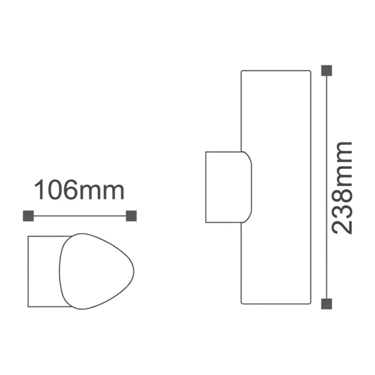 Sirius Alüminyum Duvar Apliği (2x5W - 3000K) AG40-00802 - Görsel 3