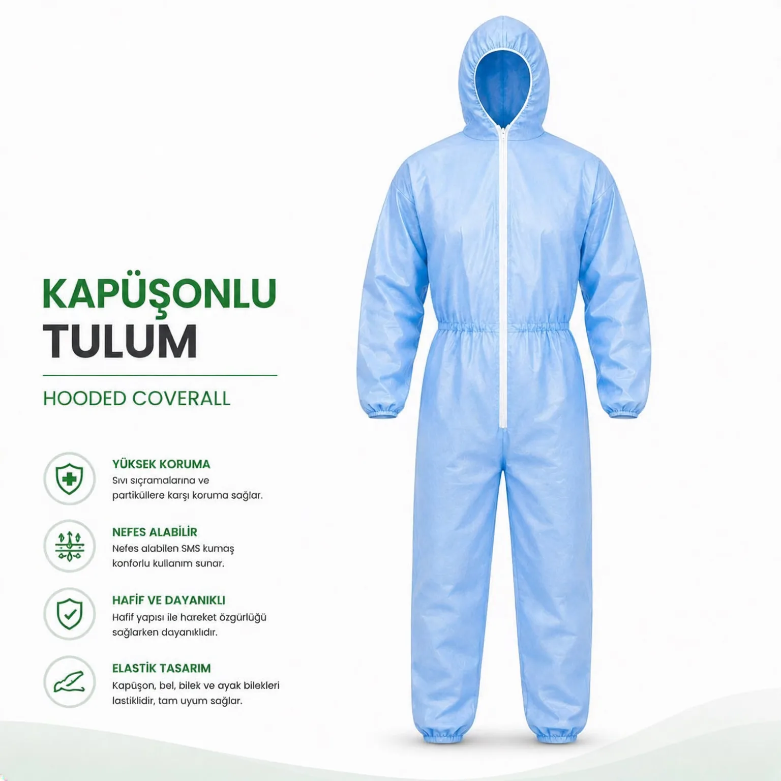 NVA Kapüşonlu Tulum S Beden