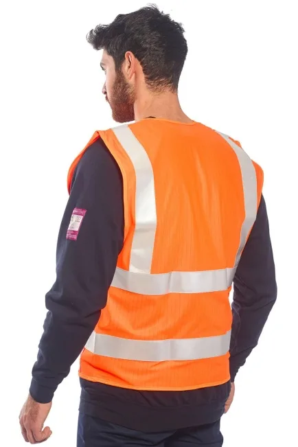 Alev Almaz Antistatik Hi-Vis Yelek - Görsel 3