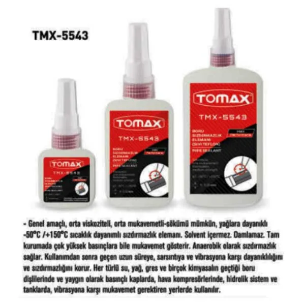 TOMAX Genel Amaçlı Boru Sızdırmazlık TMX 5543-15 ml 24 Adet - Görsel 2