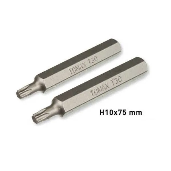 TOMAX Torx Otomotiv Bits Uç H10 T55X75 mm 8 Adet